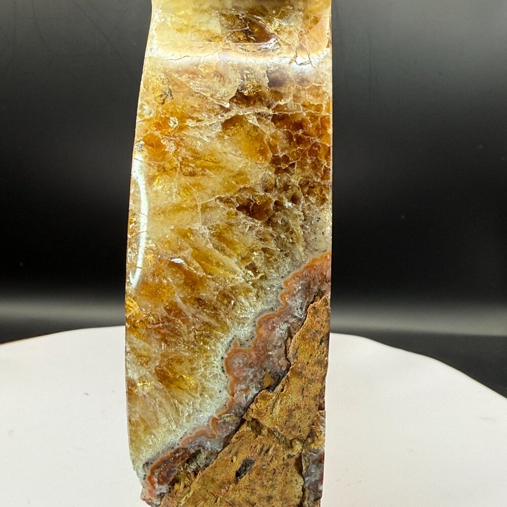 Citrine Cat Carving Extra Large Heat Treated Amethyst Quartz Crystal Animal 51 - Picture 15 of 16